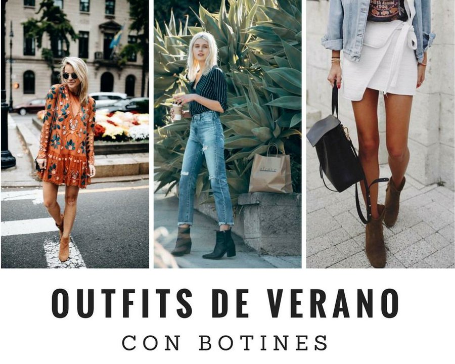 30 outfits veraniegos con botines | Belleza