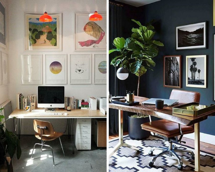 20 espacios de trabajo - Ideas de decoración para el escritorio