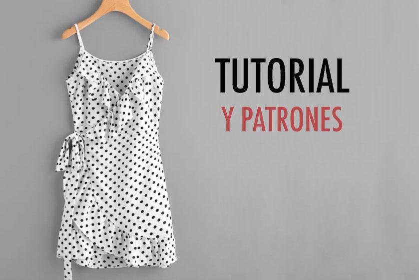 Aprender a coser: vestido cruzado mujer (patrones gratis) | Manualidades