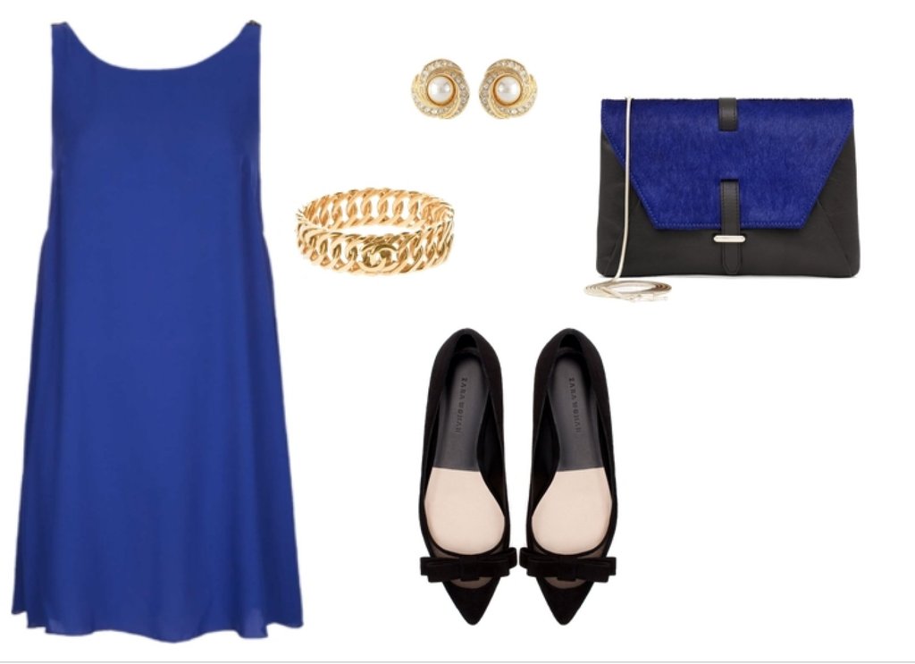 combinar vestido azul klein | Belleza