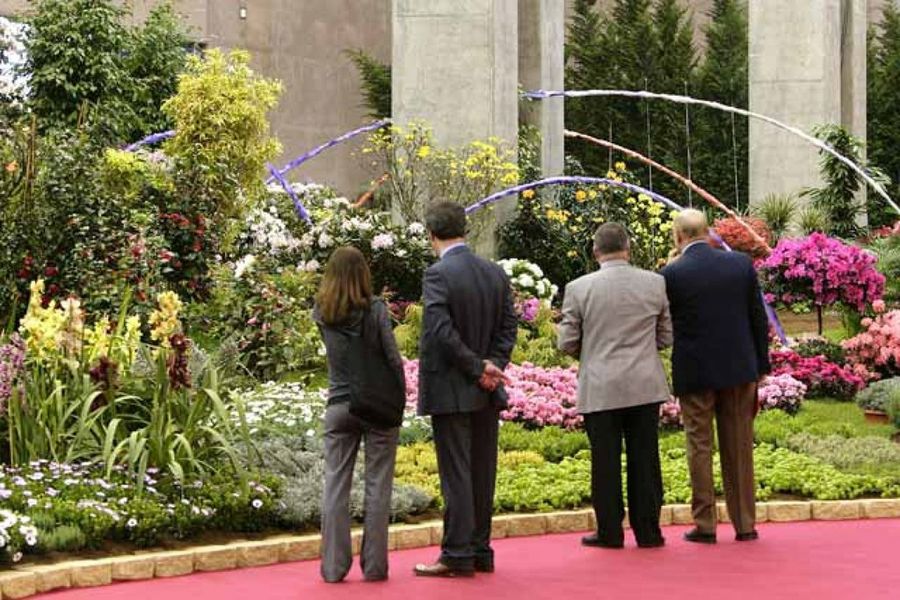 exposición flores