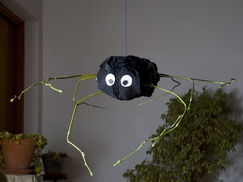 Araña colgante Halloween | Bricolaje