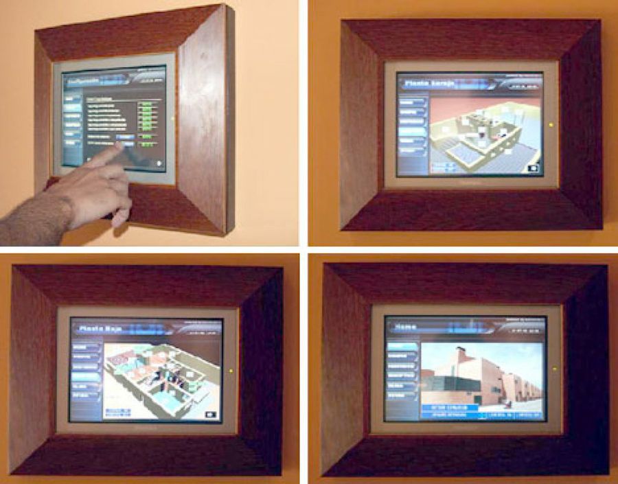 pantallas táctiles casa domux