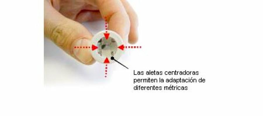 aletas de la fijación