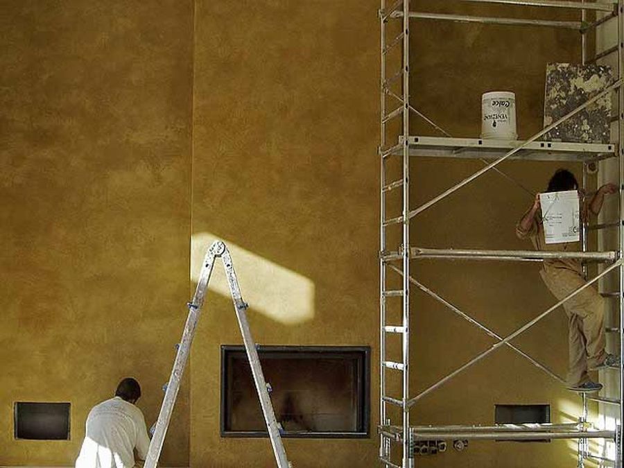 Decoraciones de paredes con las pinturas de estuco: estilo e ideas