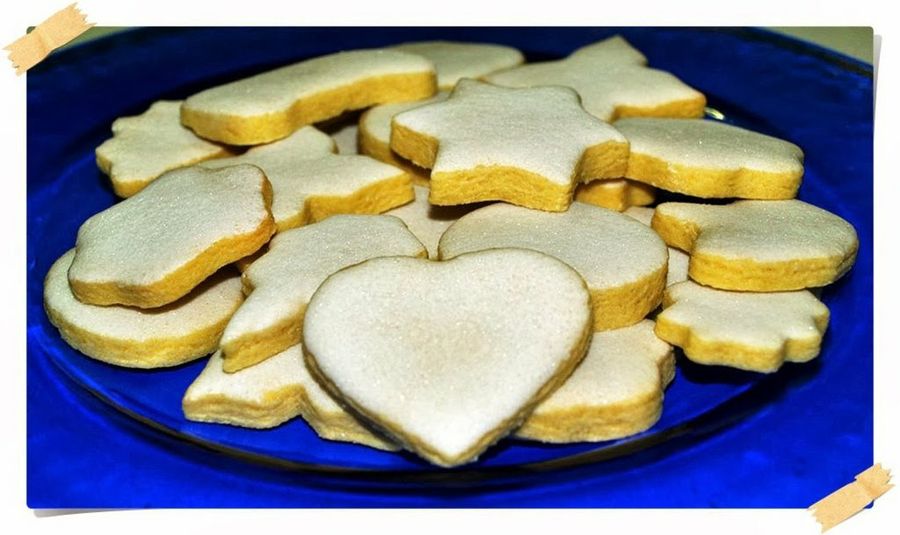 Galletas de mantequilla con glaseado de limón