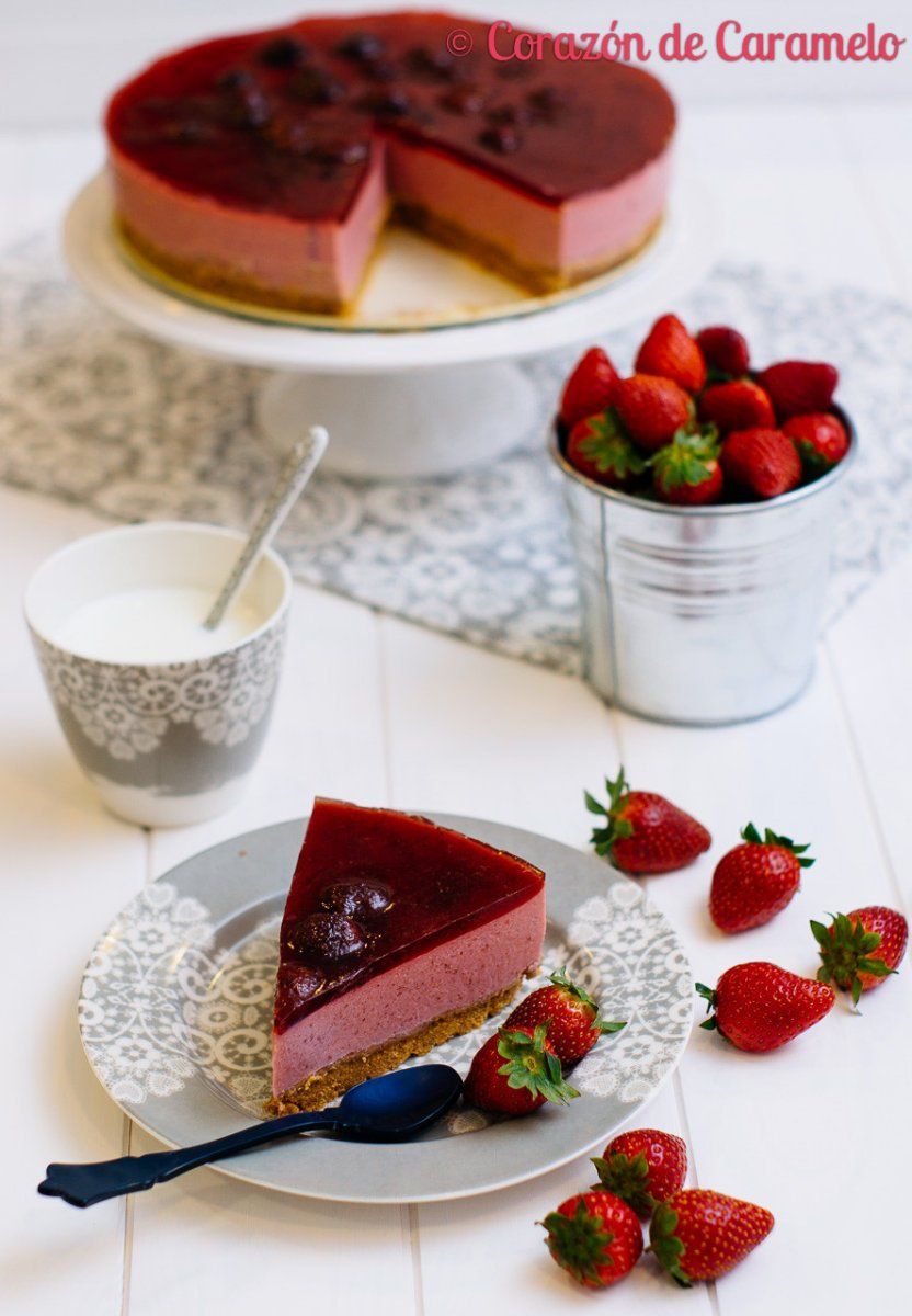  Tarta de fresas sin horno