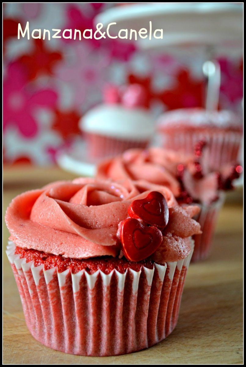  Cupckaes Red Velvet para San Valentín