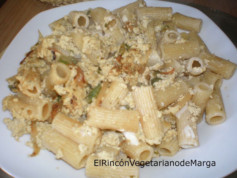  Macarrones con tofu