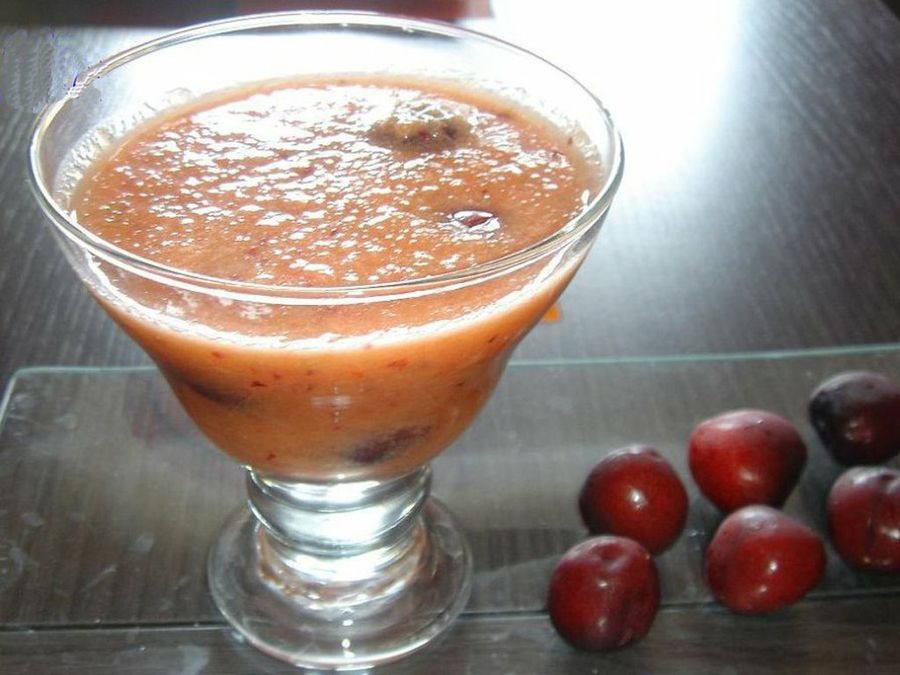 Gazpacho de cerezas