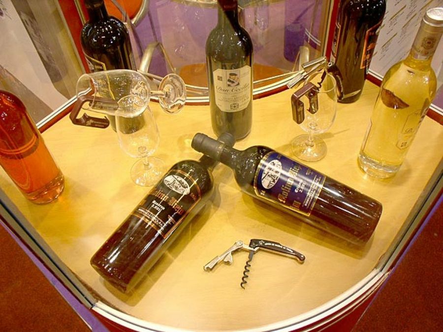 Exposición de vinos