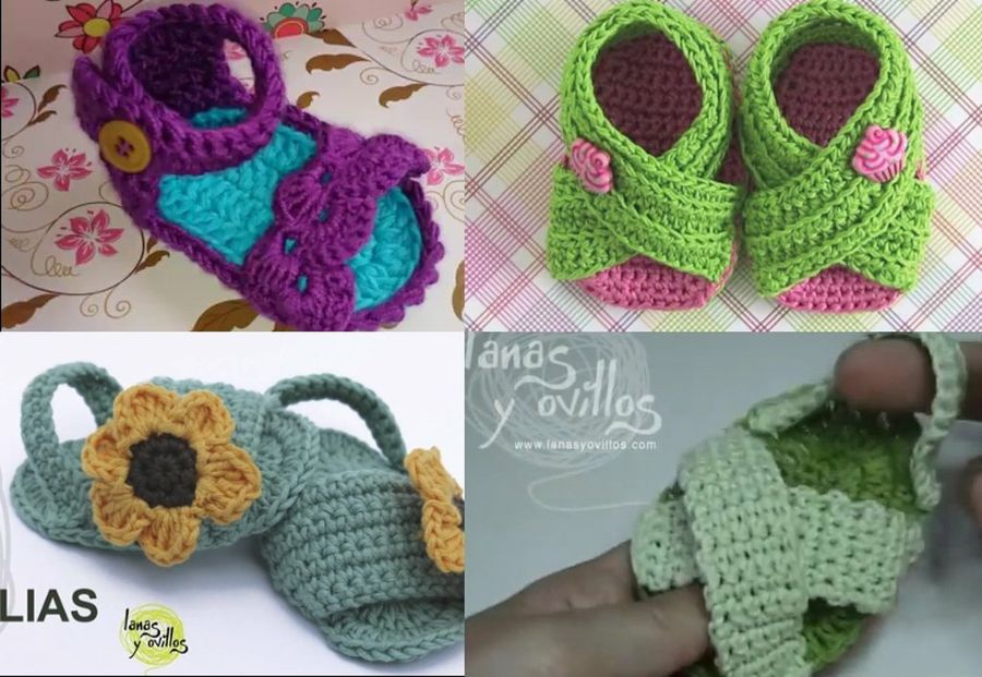 Cómo hacer zapatos de bebé crochet para el verano |