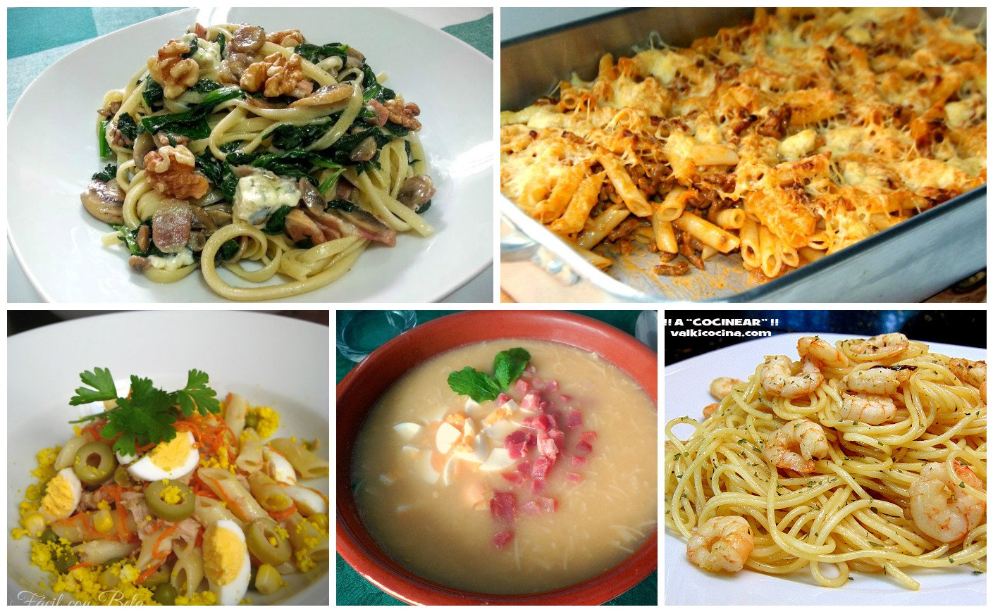 5 deliciosas recetas de pasta