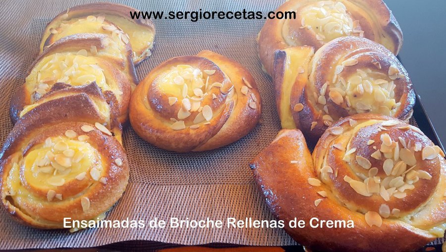 Ensaimadas de brioche rellenas de crema | Cocina