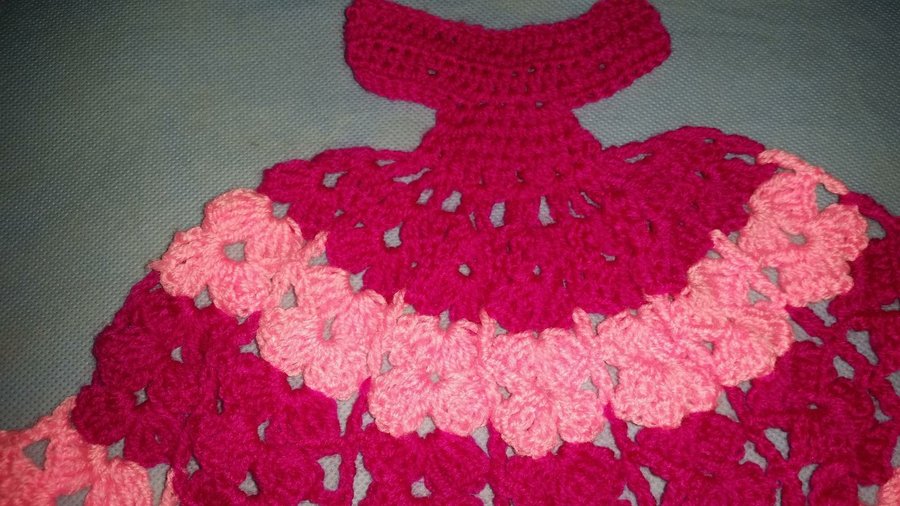 Vestido de crochet para servilletas | Manualidades