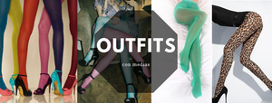 OUTFIT MEDIAS NEGRAS Y BOTINES - LULALOGY  Outfit con medias negras, Mujer  rockera, Outfits
