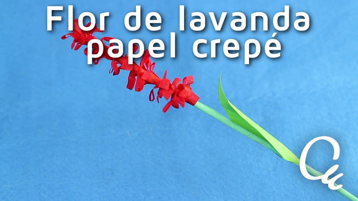 Cómo hacer flores de lavanda con papel crepé