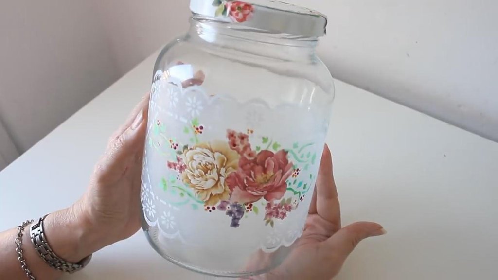 Cómo hacer efecto esmerilado para reciclar y decorar frascos - DIY