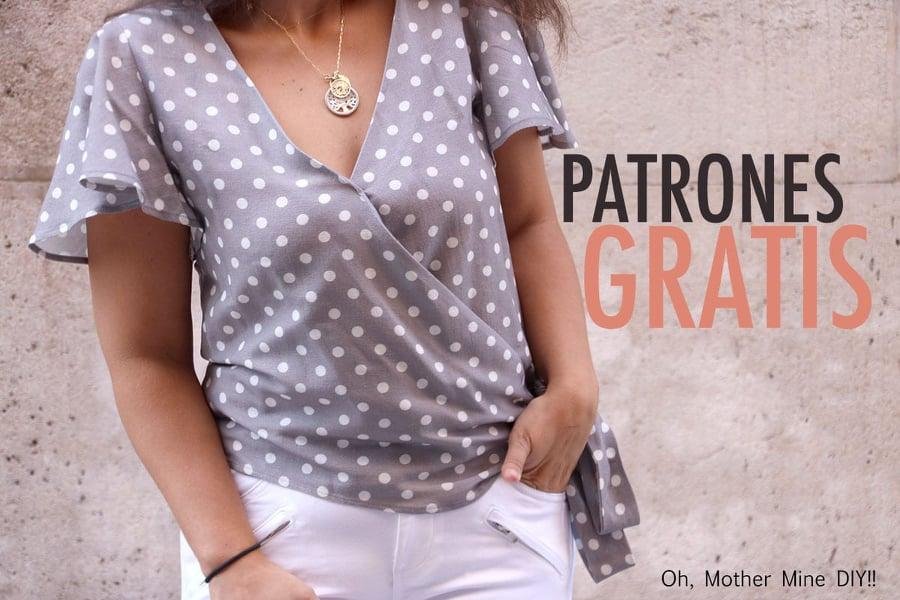 Patrones de blusa lunares para mujer | Manualidades