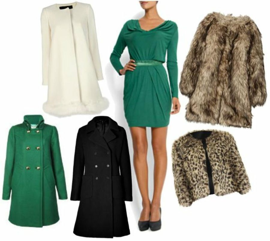 combinar... un vestido verde cóctel para invierno | Bodas