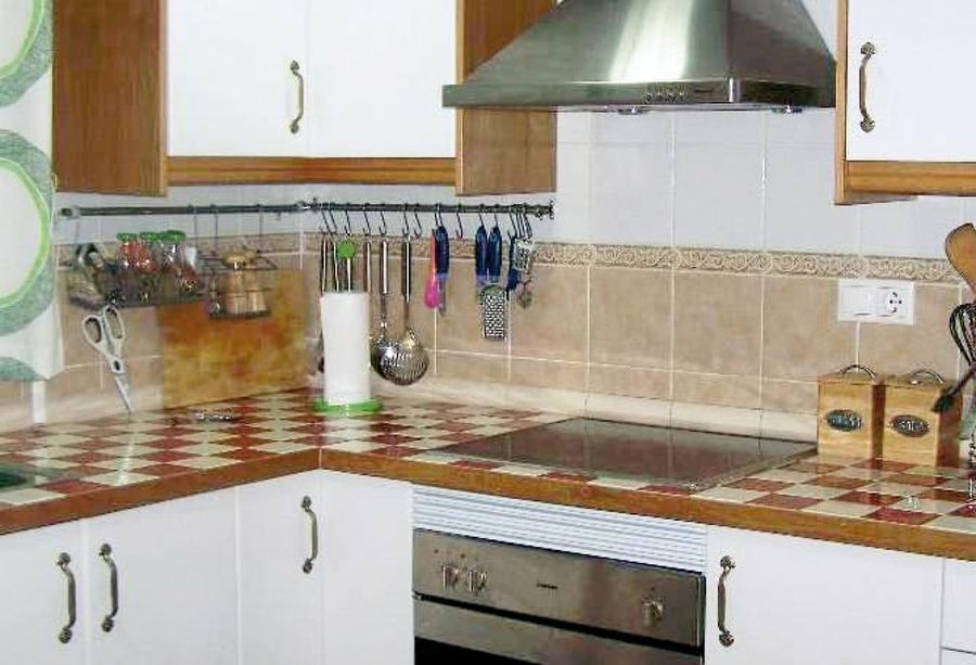 encimera de azulejos