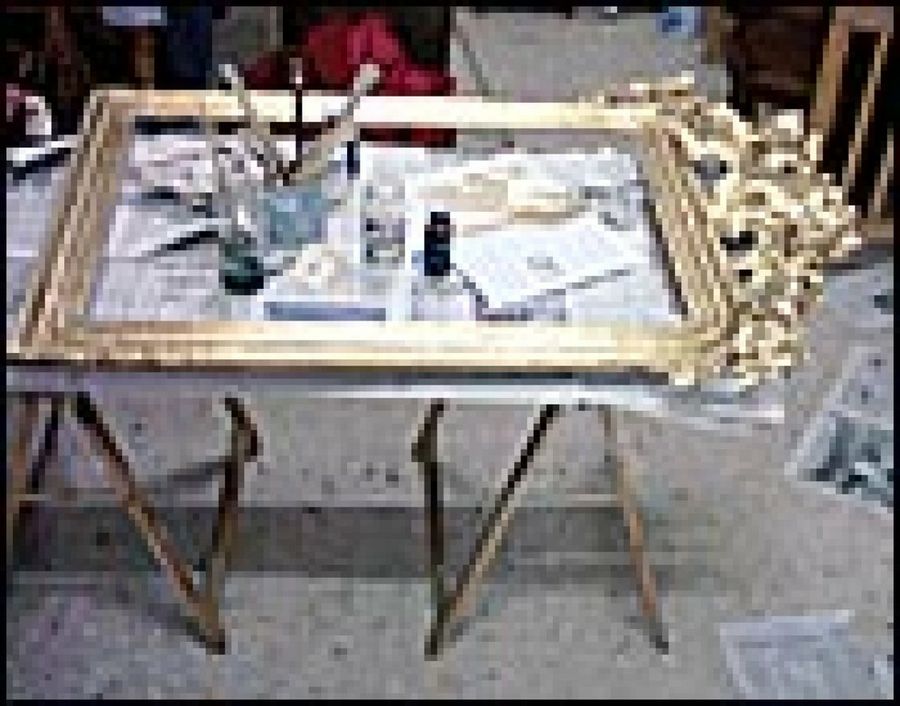 técnica dorado y policromado