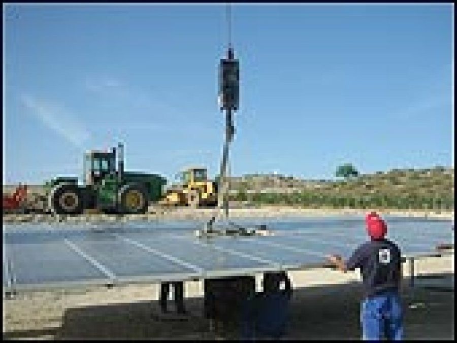 colocando panel solar