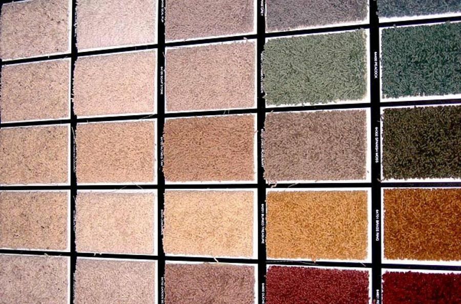 muestrario de moqueta