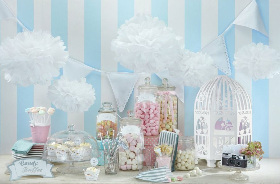  pompones papel seda