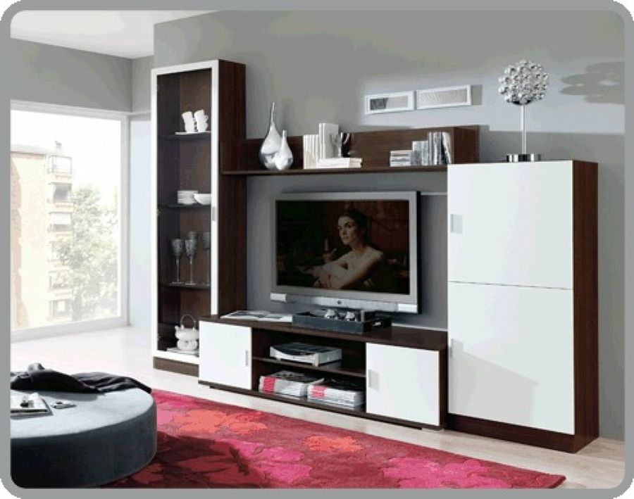 Mueble de TV blanco para salón  Muebles para tv modernos, Muebles para tv,  Muebles para televisores