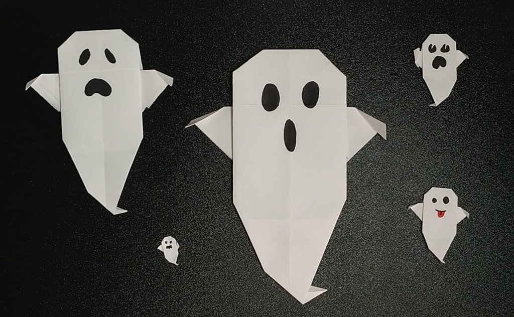 Como hacer un fantasma - Origami - Halloween | Manualidades