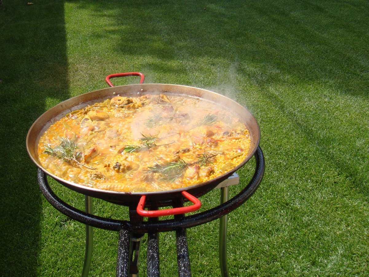 Arroz con pollo para 30 personas