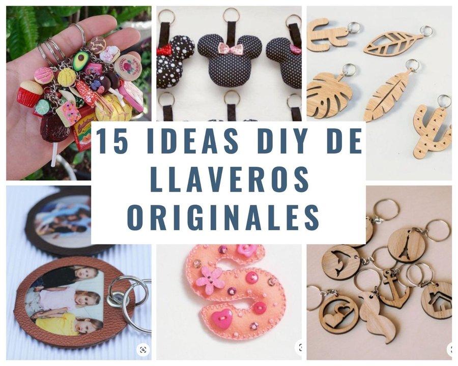 15 ideas DIY de llaveros originales