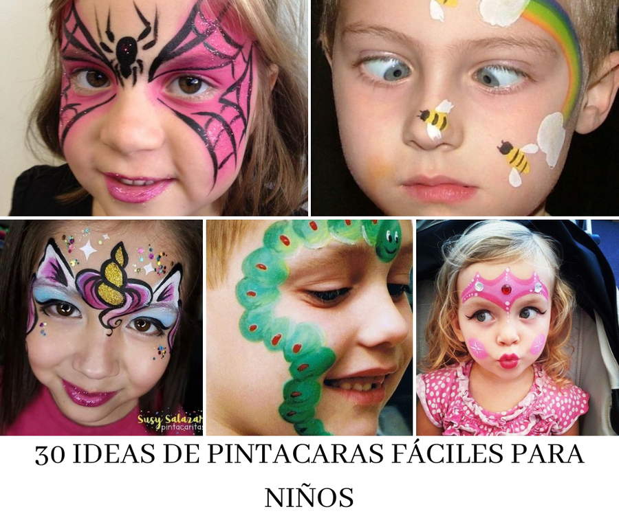 Varios Apuesta Vacilar 30 ideas de pintacaras fáciles para niños | Manualidades