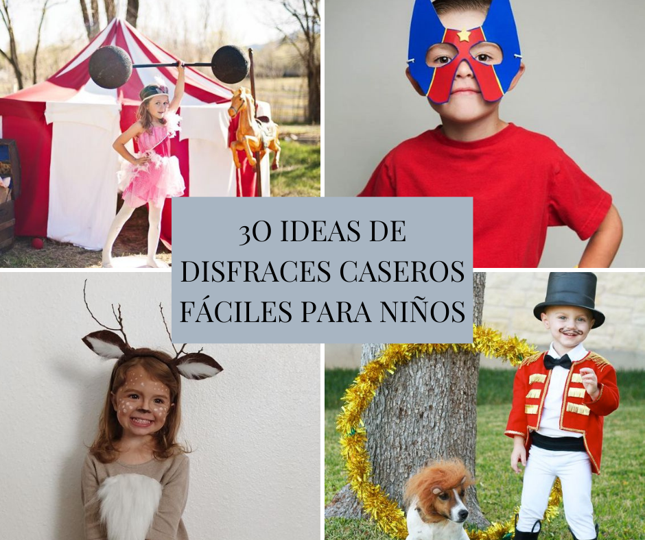 Precipicio Aliviar Con 30 ideas de disfraces caseros fáciles para niños | Manualidades