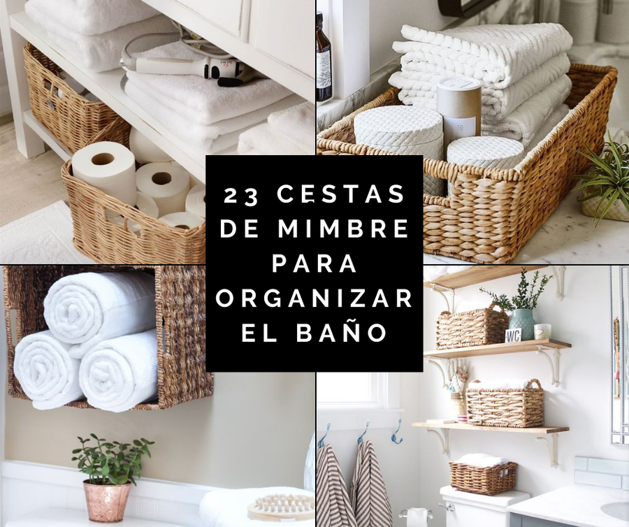 4 diseños de canastos de mimbre para baño y cuartos  Bathroom basket  storage, Diy bathroom storage, Small bathroom storage