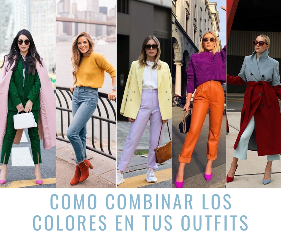 Cómo combinar los colores en tus outfits | Belleza