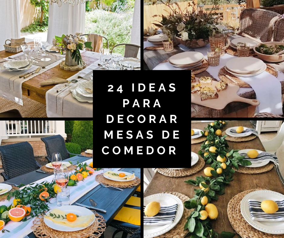 4 ideas para decorar una mesa de comedor
