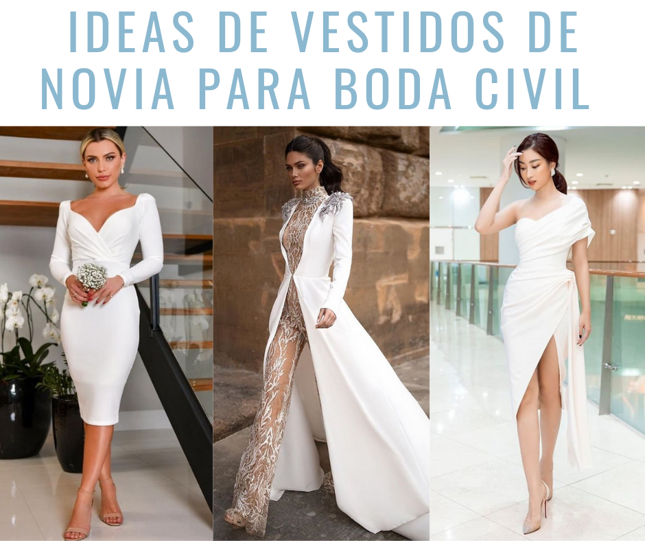 Ideas de vestidos de novia para boda civil | Bodas