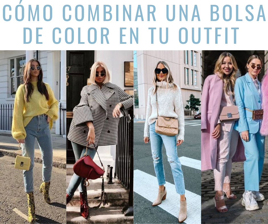 Cómo combinar una bolsa de color en tus outfit | Belleza