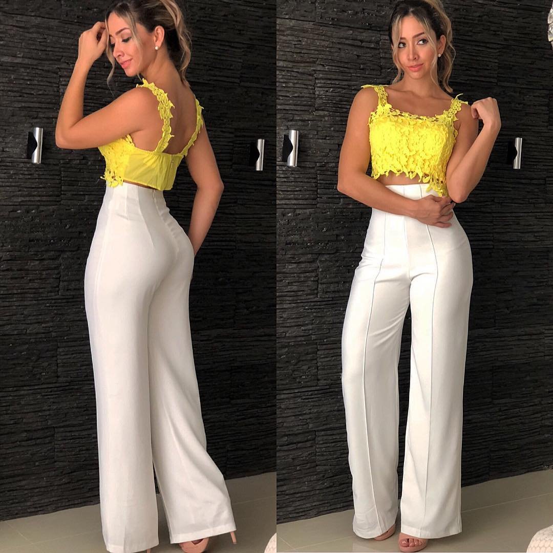 Pantalones Palazzo: outfits y looks