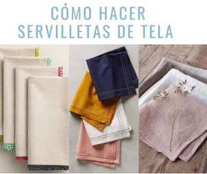 Servilletas navideñas DIY: servilletas de tela para celebrar la Navidad