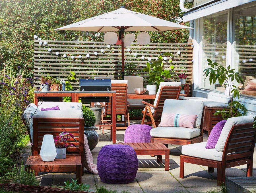 Comedor exterior en el jardín o la terraza | Decoración