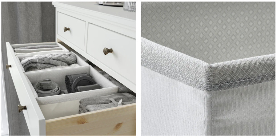 Cajas portaobjetos BAXNA de IKEA