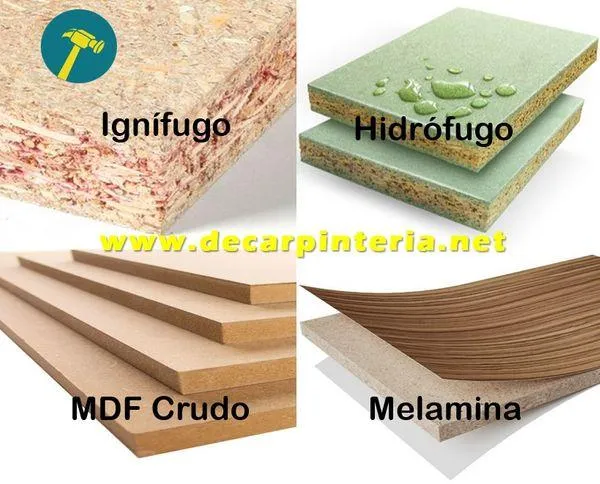Tableros de madera: diferencias entre MDF, MDP, Contrachapado y