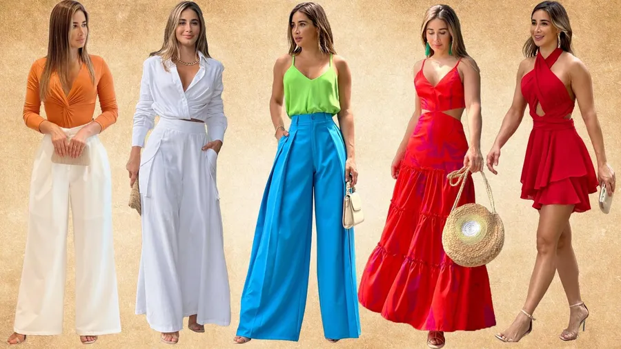 Tendencias primavera -verano 2022, ropa elegante, sencilla, casual femenina